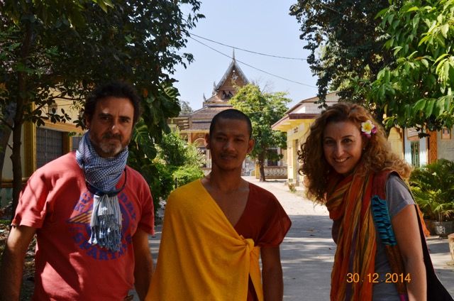 Alex y Cristina en Camboya