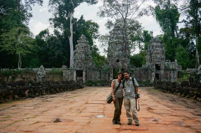 Antonio y Ángeles en Camboya