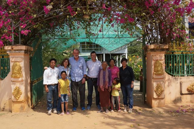 Antonio, Dolors, Quim i Marta en Camboya