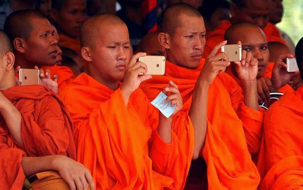 Monjes en Camboya