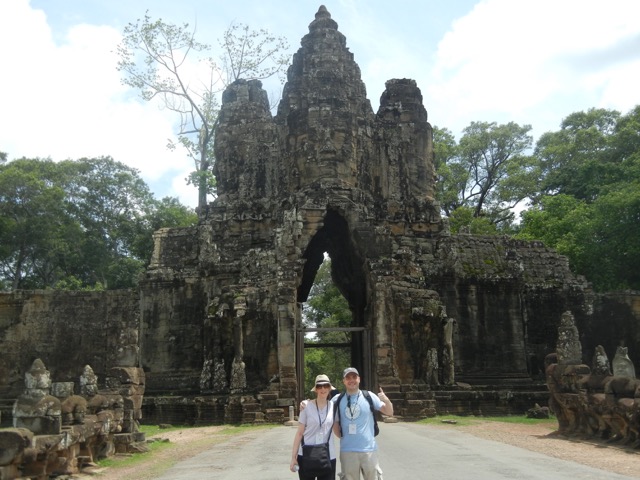 Rafael y Marlene en Camboya