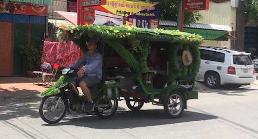 tuk tuk en Camboya