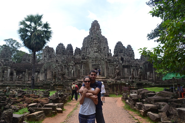 Alex y Jesica en Camboya