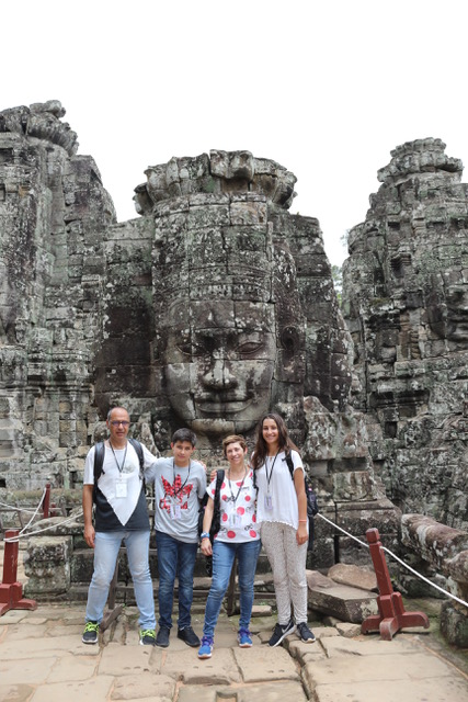 Ramon y familia en Camboya