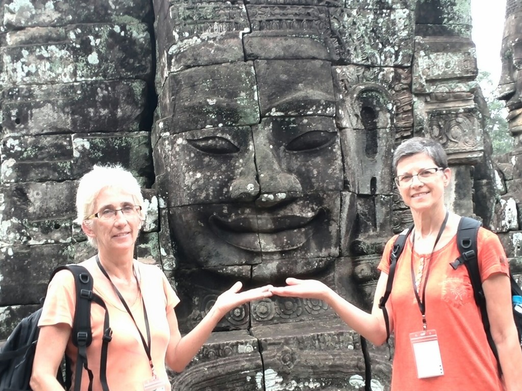 Eulogia y Carmen de viaje en Camboya