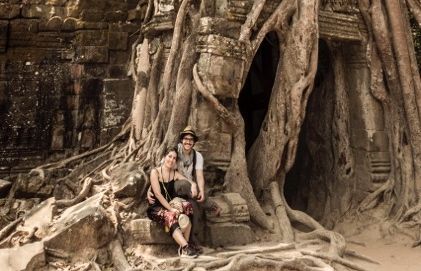 Carlos y María en Camboya