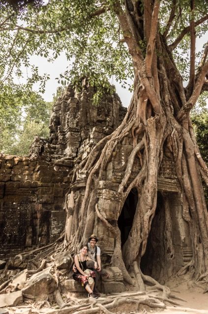 Carlos y María en Camboya