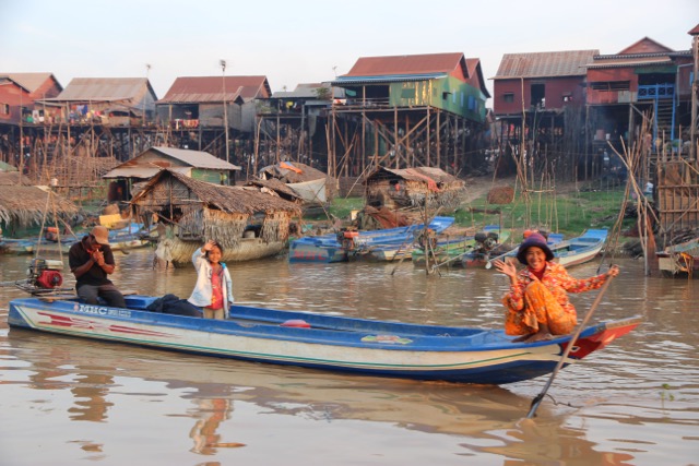 Una aldea flotante en Camboya