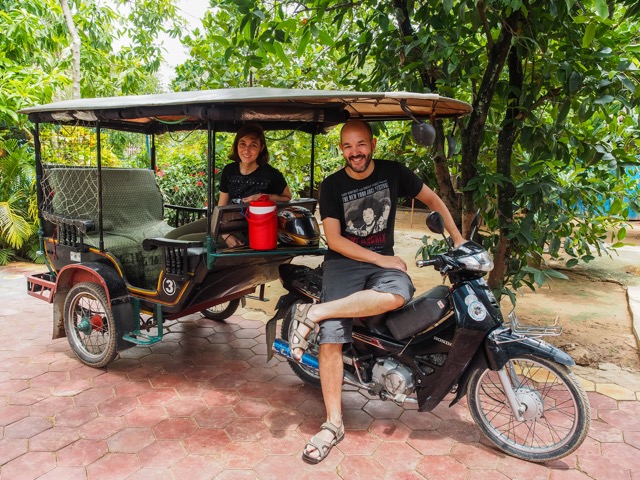 Henar y Hector en Camboya