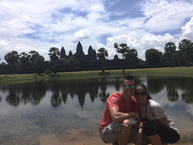 Laura y Fernando en Camboya