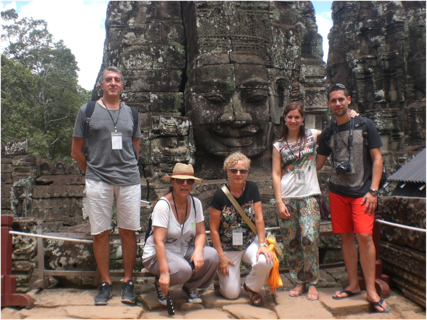 Ludi y Julia viajaron a Camboya