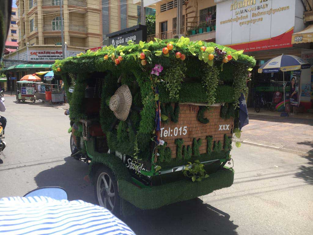 tuk tuk en Camboya