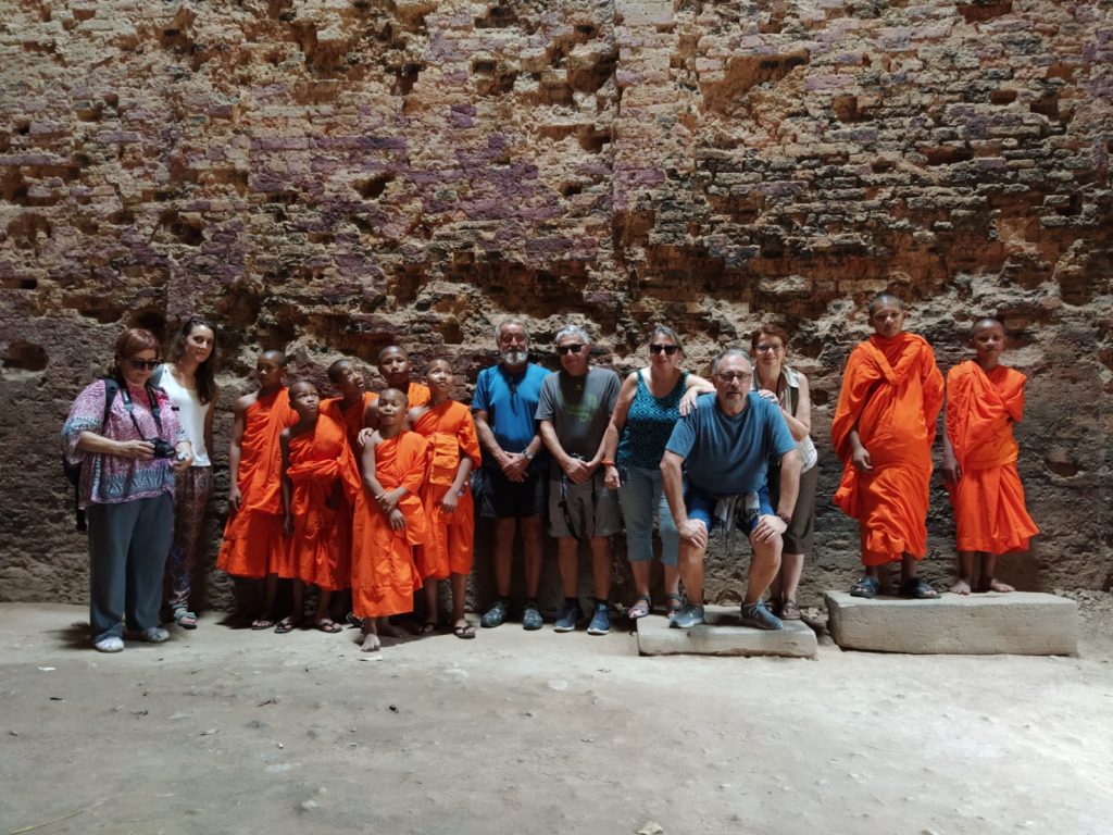 dentro de un templo en Camboya