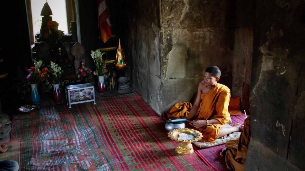 Monje en Camboya