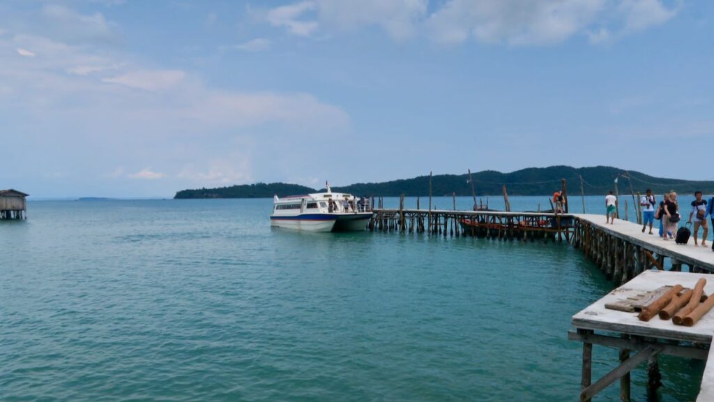 Embarcadero en Camboya