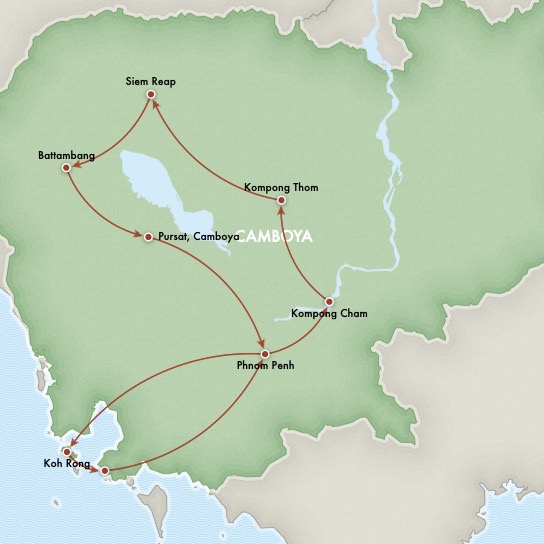 MAPA LAGO ISLAS MAPA DE CAMBOYA