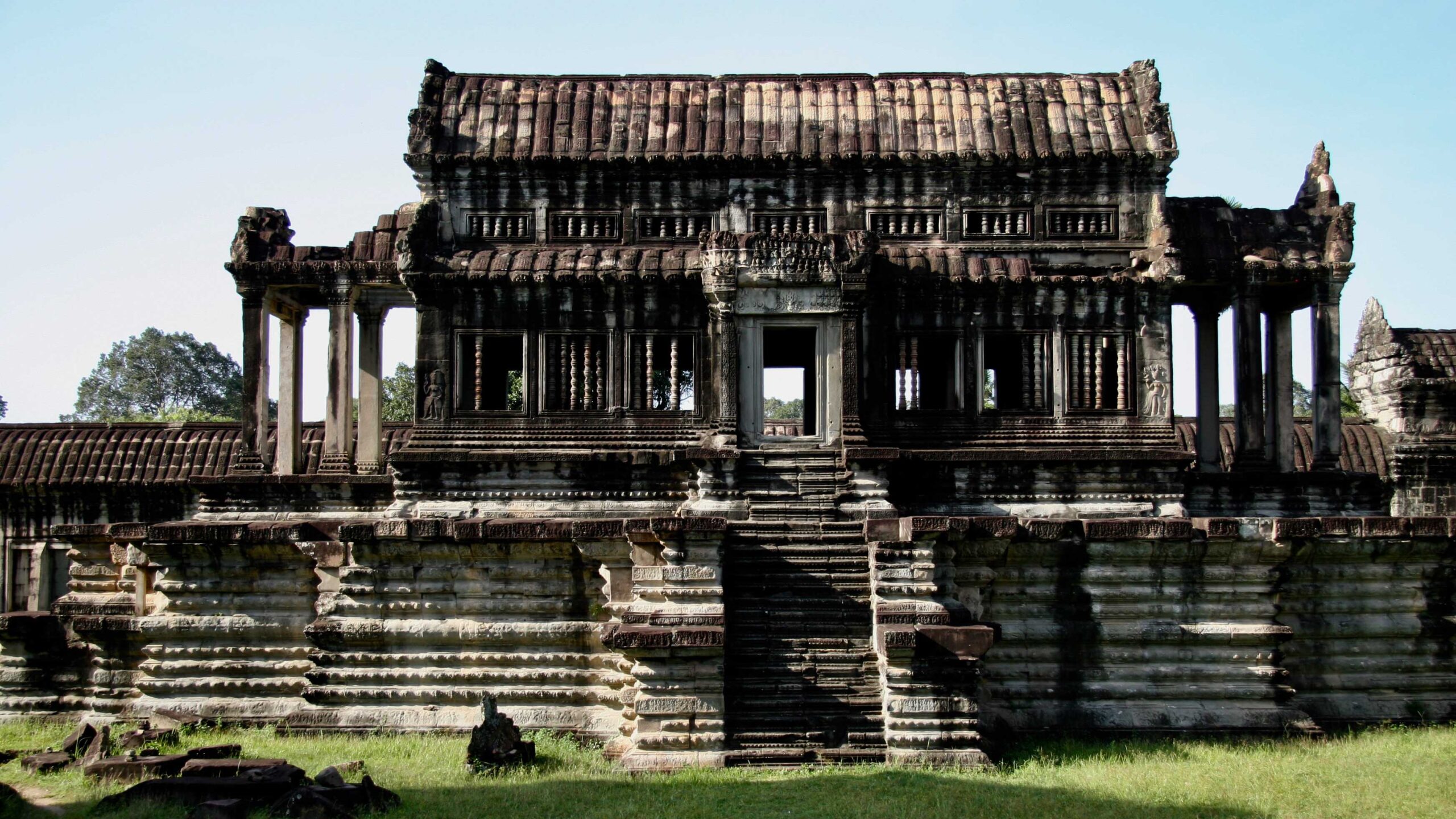 Biblioteca destempló en Camboya