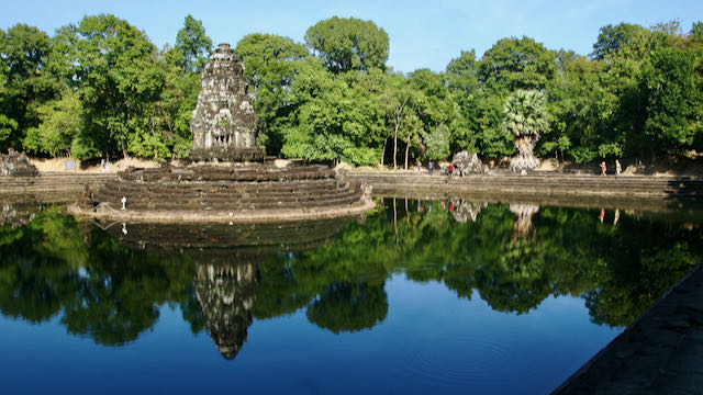 Templo en época de lluvias