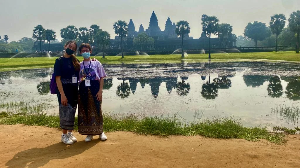 Nosotras en Camboya. Angkor Wat