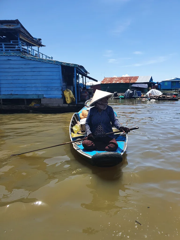 Mujer vendiendo en Camboya