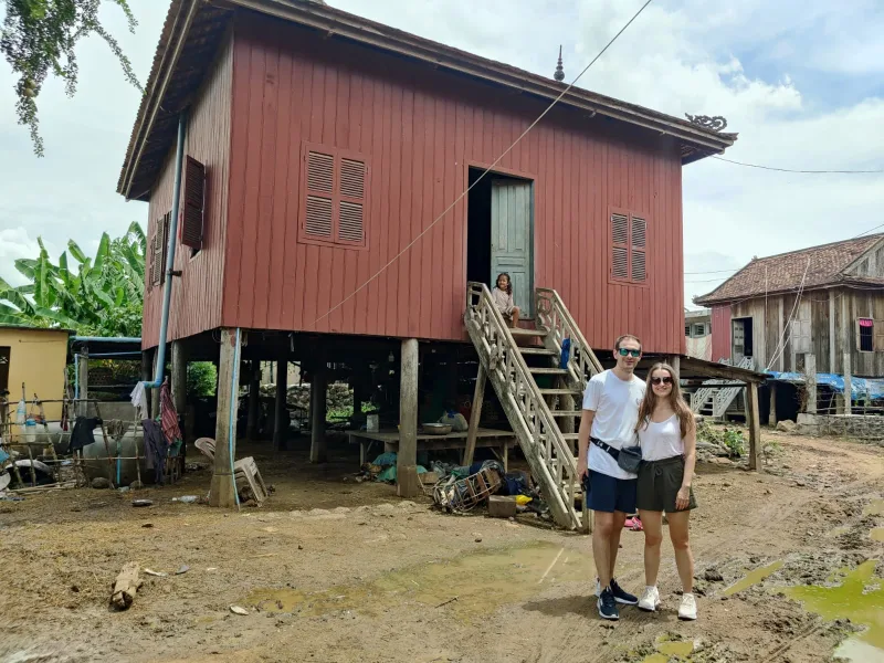 Aldea en un viaje único en Camboya