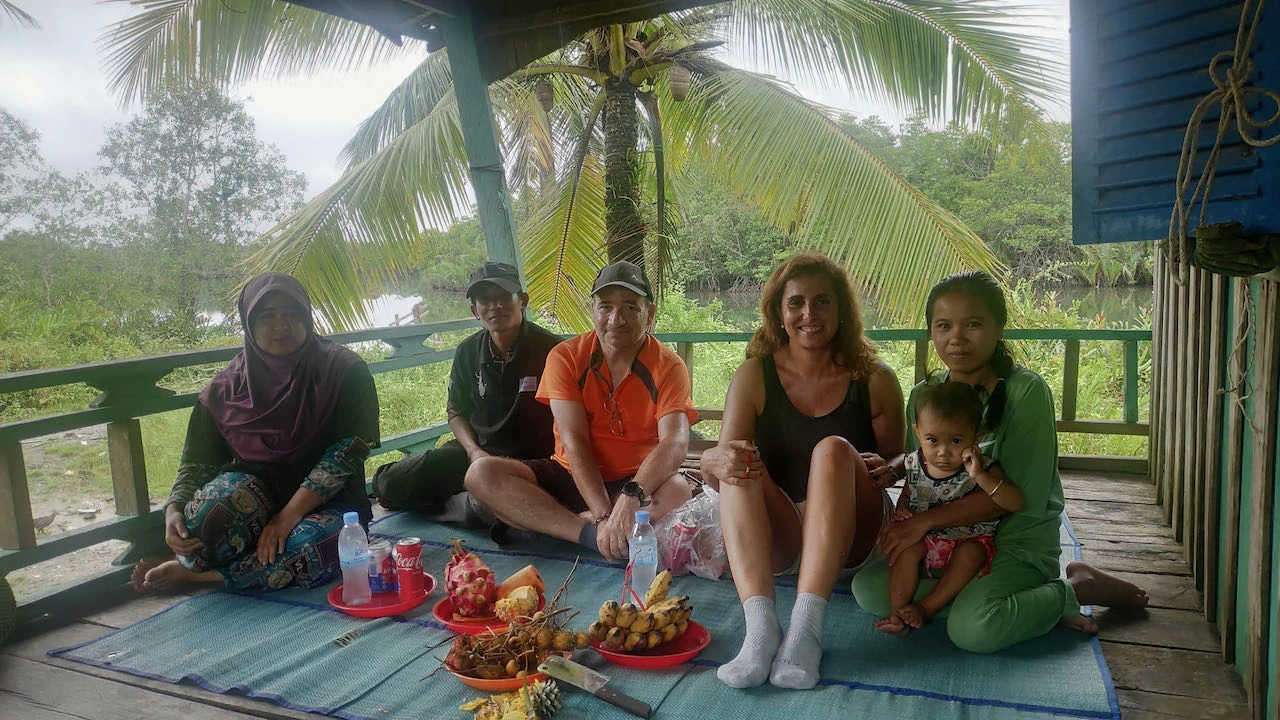 Con una familia en Camboya
