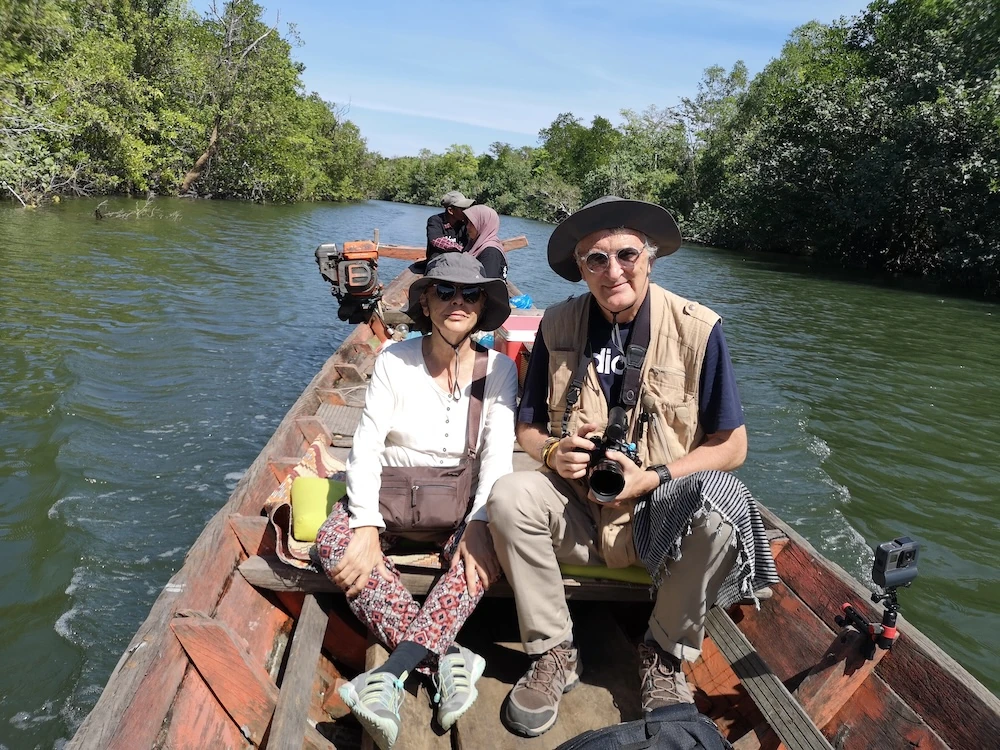 En un río en Camboya