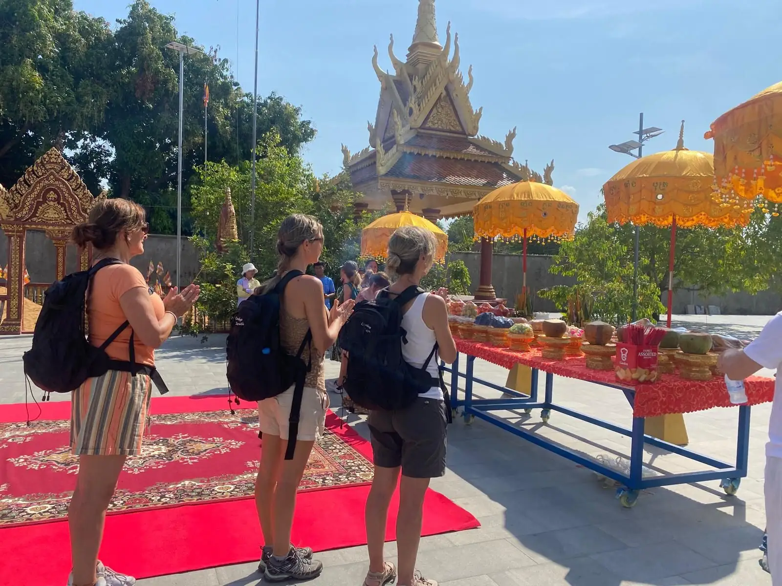 En una pagoda en Camboya